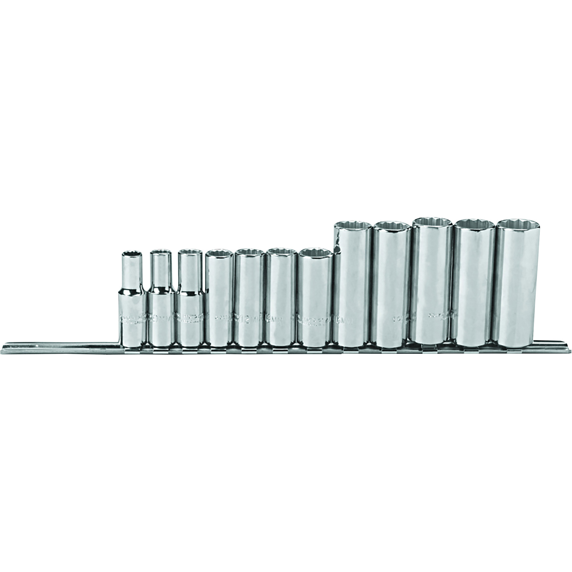 Proto 3/8in. Drive, 6 Point Metric Socket Set, 12-Pc., Model# J52209
